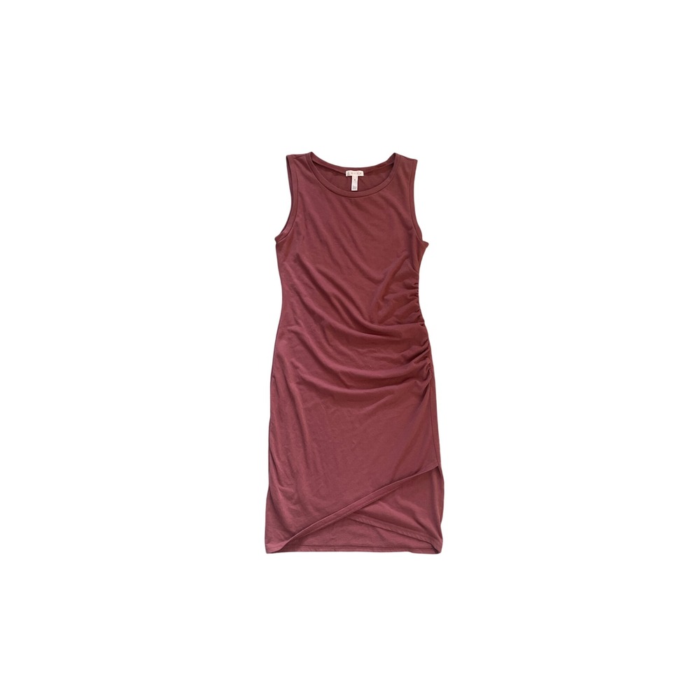 Leith Ruched Bodycon Dress Mauve Pink Sleeveless Tulip Hem Medium TL298630MI